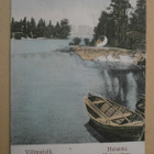 Helsinki, Villinki, soutuvene ja rysä kallioilla, p. 1911 - pikkukuva 1