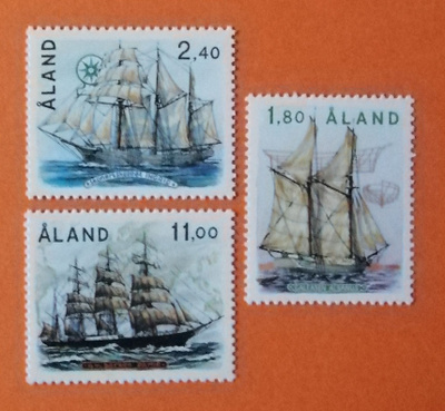 ÅLAND 1988 Purjelaivoja