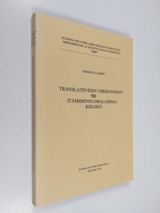 Johanna Laakso : Translatiivinen verbinjohdin NE itämeren...