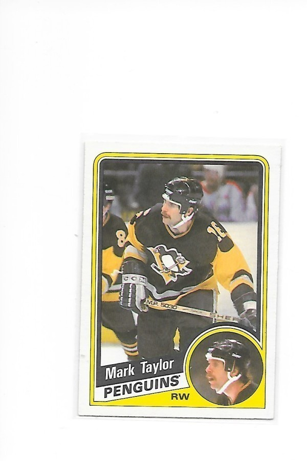 1984-85 OPC #180 Mark Taylor Pittsburgh Penguins