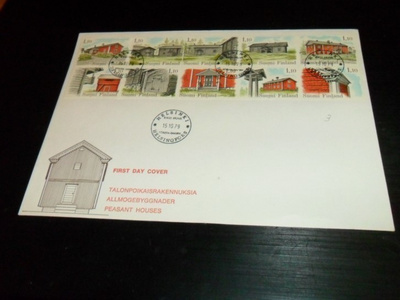 FDC LaPe V5 849-858 TALONPOIKAISRAKENNUKSIA