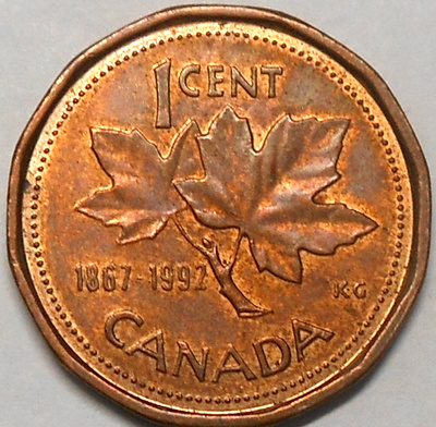 Kanada. 1 cent 1992(ND). "1867-1992".