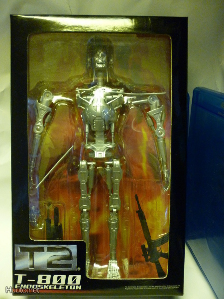 (FIGUURI) T2 t-800 endoskeleton (silver) +2gun,n.18cm (28790