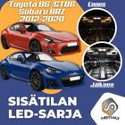 Toyota 86 / BRZ / FR-S Sisätilan LED-sarja 6-osa - pikkukuva 1