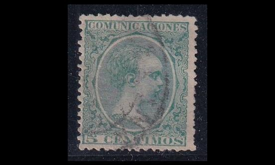 Espanja 203 o Alfonso XIII 5 C vihreä (1899)