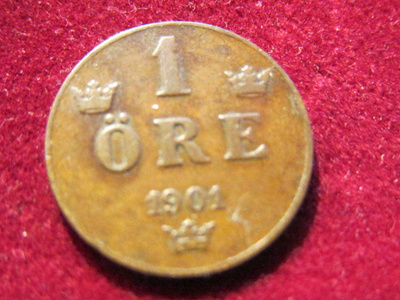 1 öre 1901 . Ruotsi-Sweden