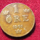 1 öre 1901 . Ruotsi-Sweden - pikkukuva 1