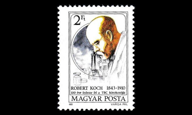 Unkari 3536 ** Nobel-voittaja Robert Koch tuberkuloosi (1982