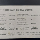Hellas Autosarja 65 # 112 Corvair Corsa Coupé - pikkukuva 2
