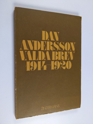 Dan Andersson : Valda brev 1914-1920