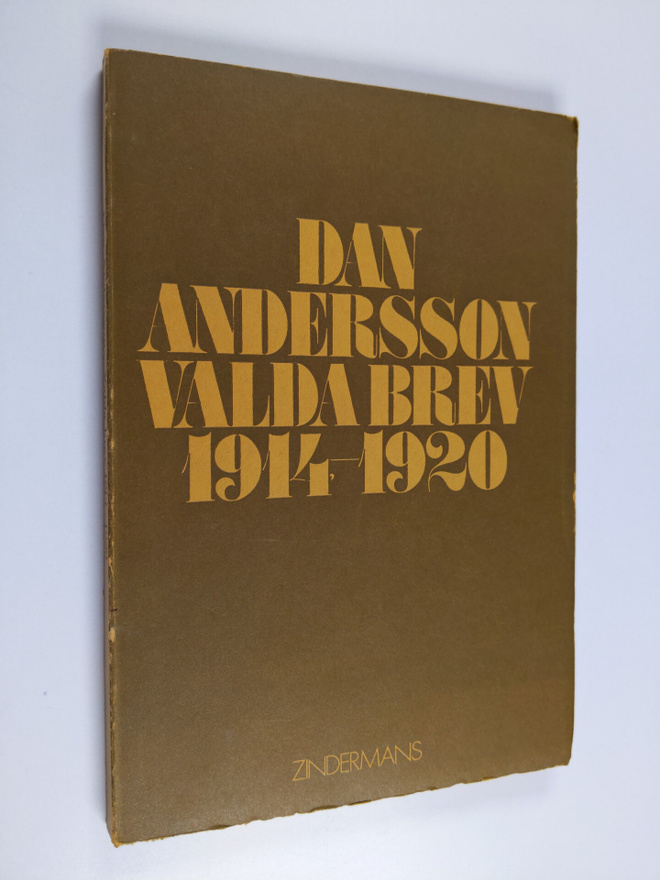Dan Andersson : Valda brev 1914-1920