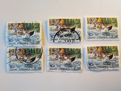 Postimerkki Koskenlasku 1,30