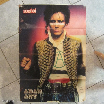 vanha suosikki juliste ADAM ANT !!!!!!!!!!!!!!!!!