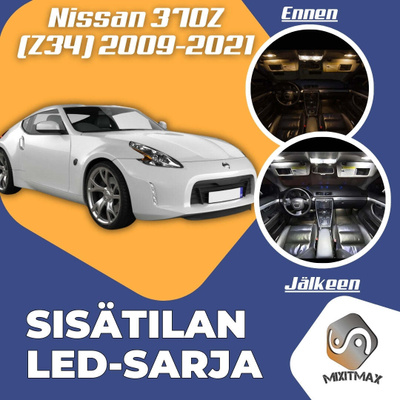 Nissan 370Z (Z34) Sisätilan LED-sarja 8-osainen