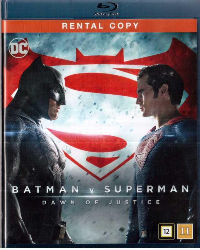 BATMAN V SUPERMAN DAWN OF JUSTICE blu-ray