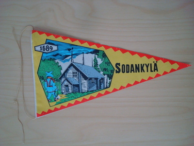 SODANKYLÄ, iso matkailuviiri.