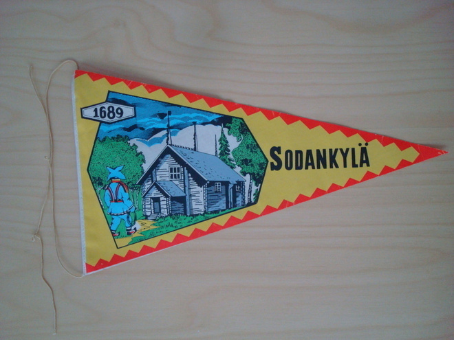 SODANKYLÄ, iso matkailuviiri.