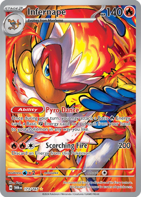 Infernape 173/167 - Twilight Masquerade - NM/M