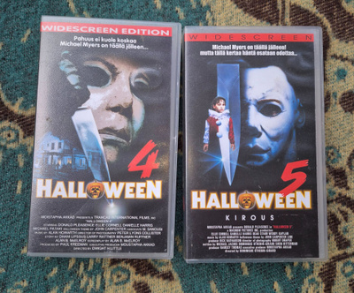 Halloween 4 & 5 VHS-elokuvat