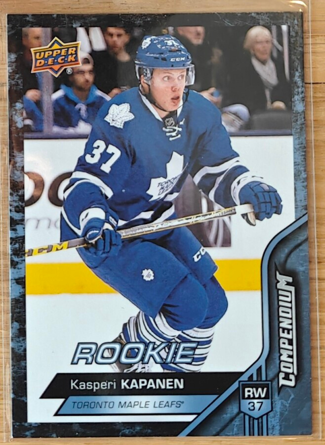 Kasperi Kapanen 2016-17 UD Compendium Rookie