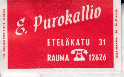 Rauma. E. Purokallio, s98