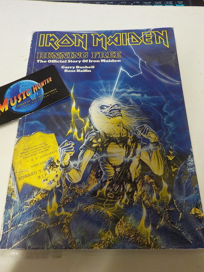 IRON MAIDEN - RUNNING FREE VG+ 2.PAINOS KIRJA
