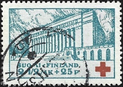 1932 PR 2 ½ mk + 25 p leimattu LaPe 175 kv PILARI POIKKI