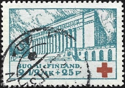 1932 PR 2 ½ mk + 25 p leimattu LaPe 175 kv PILARI POIKKI