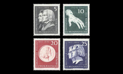 DDR 857-60 ** Franz Liszt, säveltäjä, pianisti (1961)