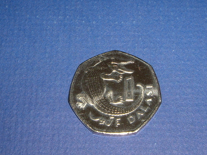 Gambia 1 DALASI KOLIKKO 2016 Krokotiili kuva