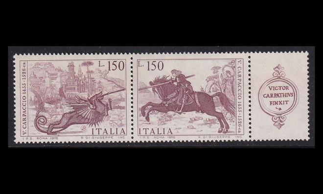 Italia 1537-8ds ** Carpaccion kuolemasta 450v (1976)