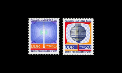 DDR 1509-10 ** DDR 20 vuotta, televisio (1969)
