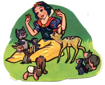 WANHA DISNEY / Lumikki ja metsän eläimet. 1960-l.