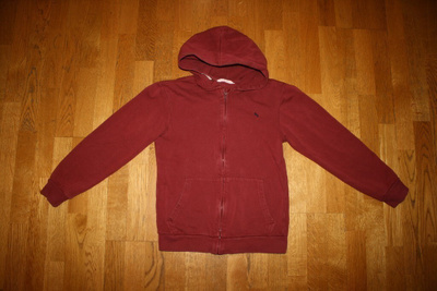 H&M viininpunainen collegehuppari 146-152