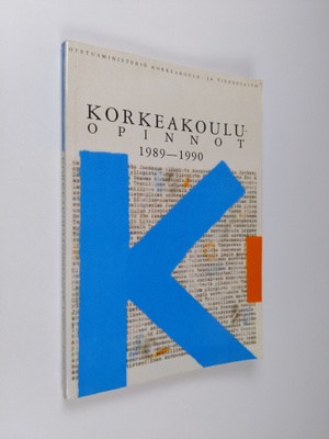 Korkeakouluopinnot 1989-1990 : Tietoja korkeakouluopintoj...