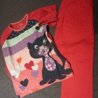 Tyttöjen vaatepaketti 98 cm Benetton , Name It 7 kpl - pikkukuva 4