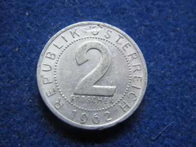 2 groschen 1962. Itävalta- Austria
