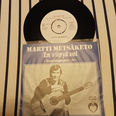 Martti Metsäketo – En Viipyä Voi 7" orig 1978 rare mint