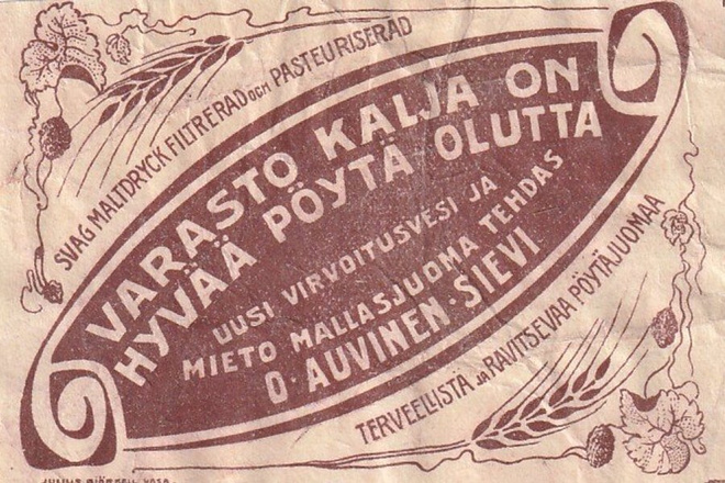 JUOMAETIKETTI - VARASTO OLUTTA SIEVI (K16-S35)