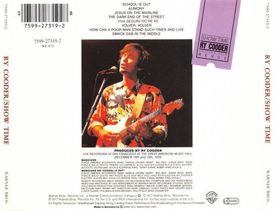 RY COODER - SHOW TIME