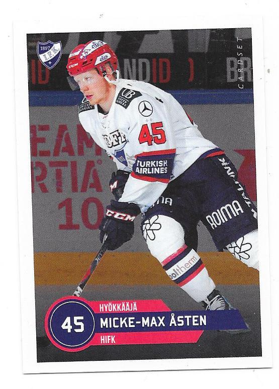 2020-21 CardSet #9 Micke-Max Åsten  HIFK