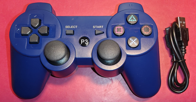 Sininen langaton 6-akselinen peliohjain PS3:lle #31601