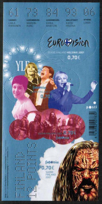 2007 Euroviisut, postituore pienoisarkki.