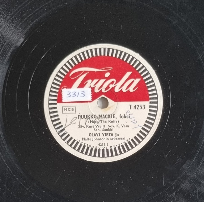 Savikiekko 1956 - Olavi Virta - Triola T 4253