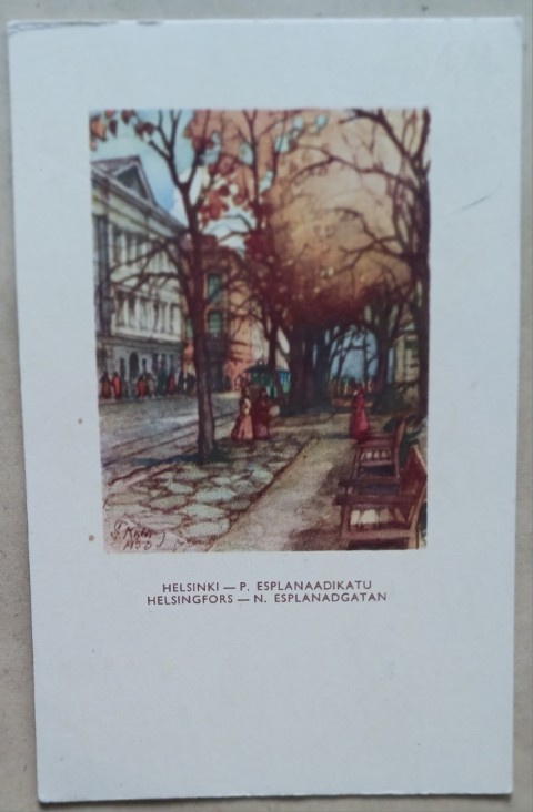 Frans Nyberg: Helsinki, Pohjoinen Esplanaadikatu, p. 1953