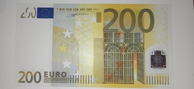 Euroseteli Suomi 200€ L/D001 sign.Duisenberg