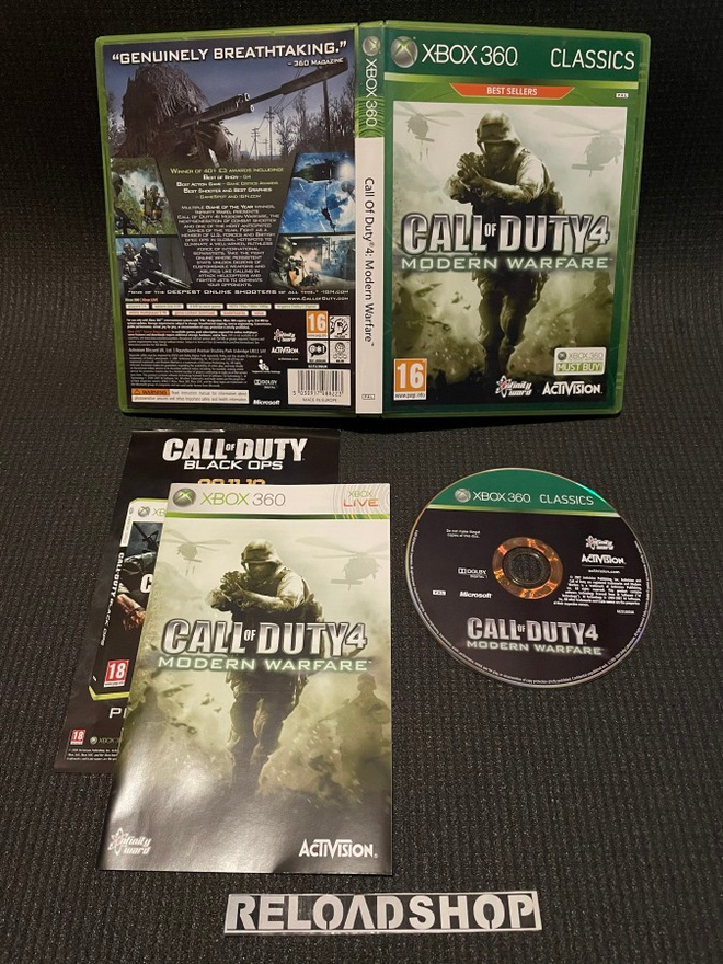 Call of Duty 4 Modern Warfare CLASSICS XBOX 360 - CiB