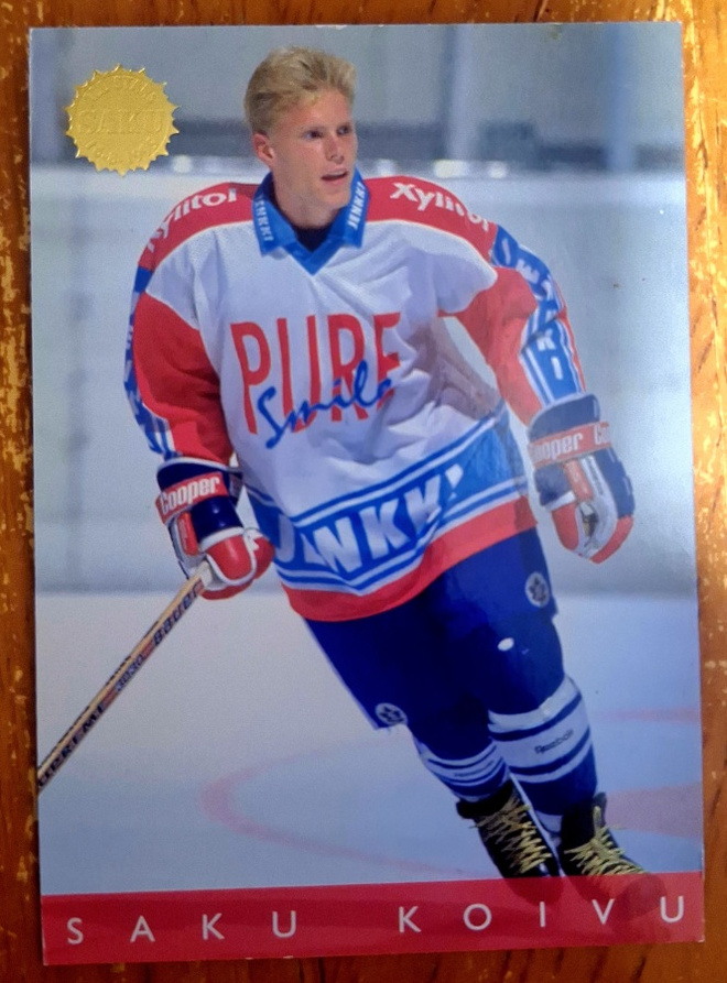 Saku Koivu -keräilykortti  Leaf Jenkki