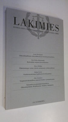 Lakimies 1/2012 : Suomalaisen lakimiesyhdistyksen aikakau...