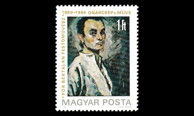 Unkari 3450 ** Taidemaalari Bertalan Pór (1980)